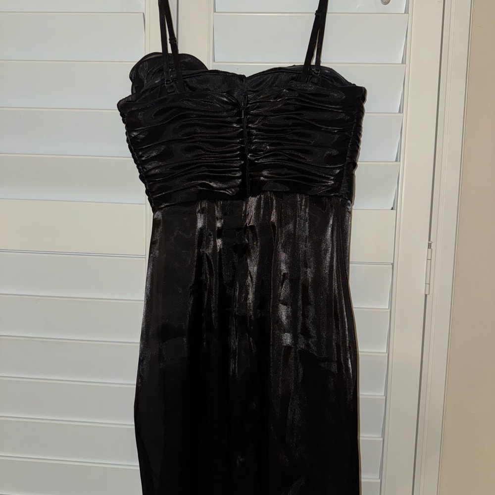 Aidan Mattox Organza Strapless Mini Black Dress Size: 6 NWT - Picture 14 of 14